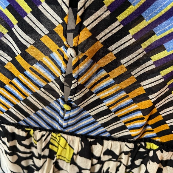 BL^NK London Anthropologie Miranda Peasant Blouse Sheer Bohemian Size 2X - Picture 7 of 8